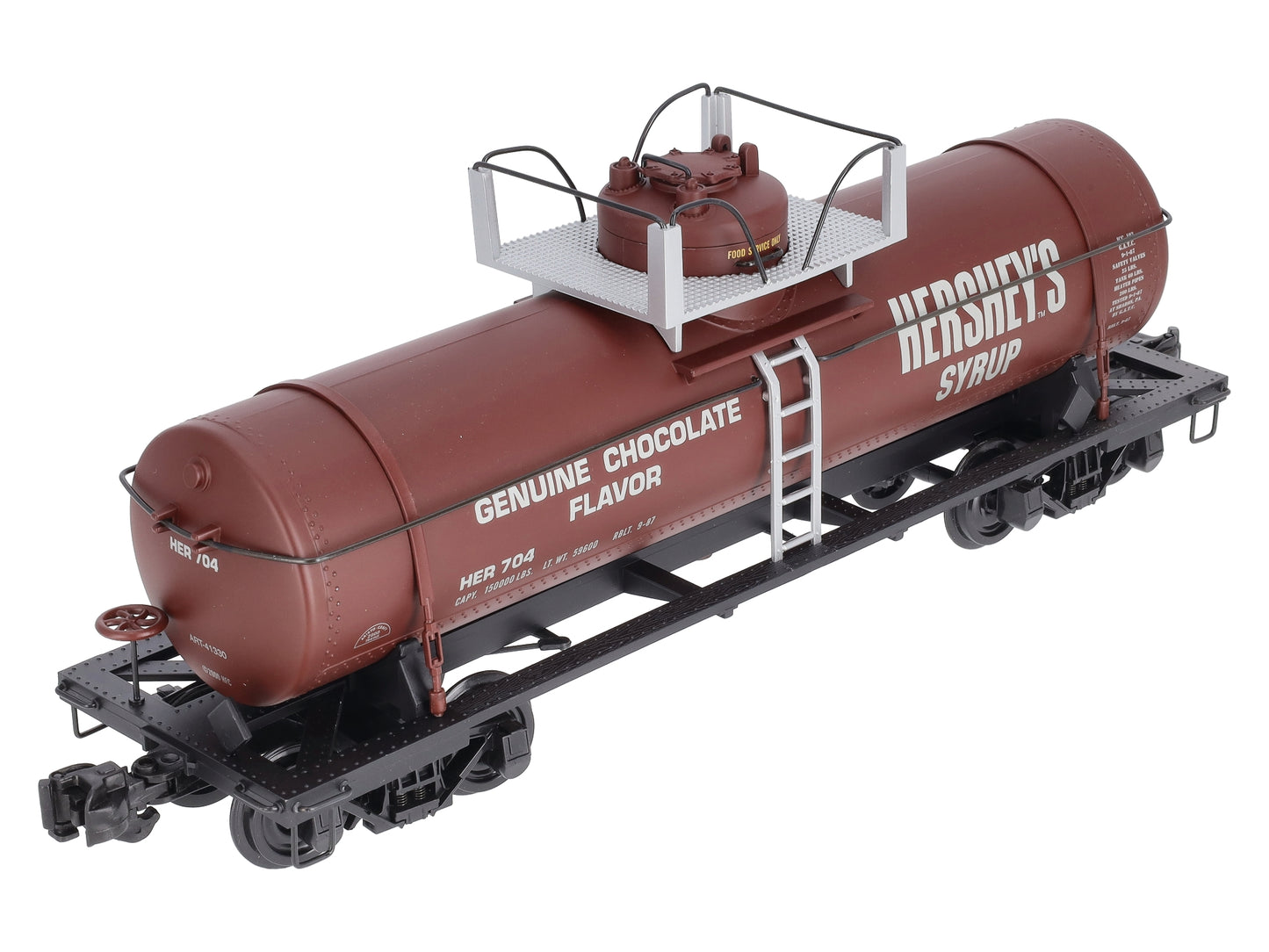 Aristo-Craft 41330 G Scale Hershey Syrup Single Dome Tank Car