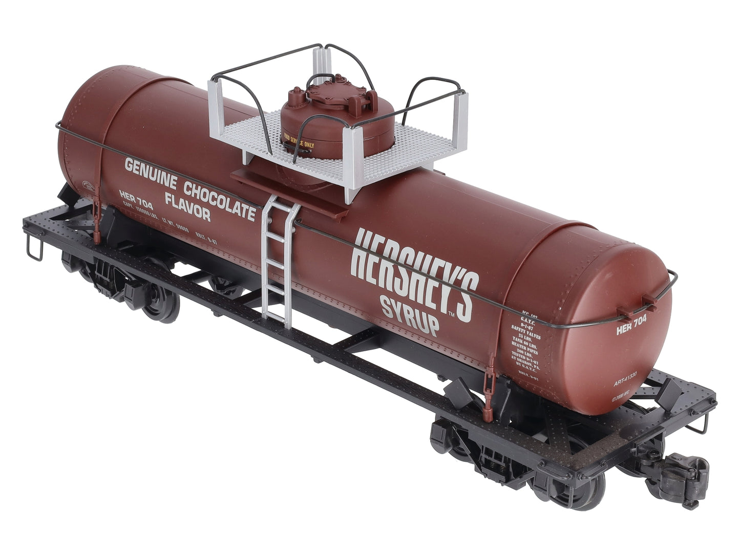 Aristo-Craft 41330 G Scale Hershey Syrup Single Dome Tank Car