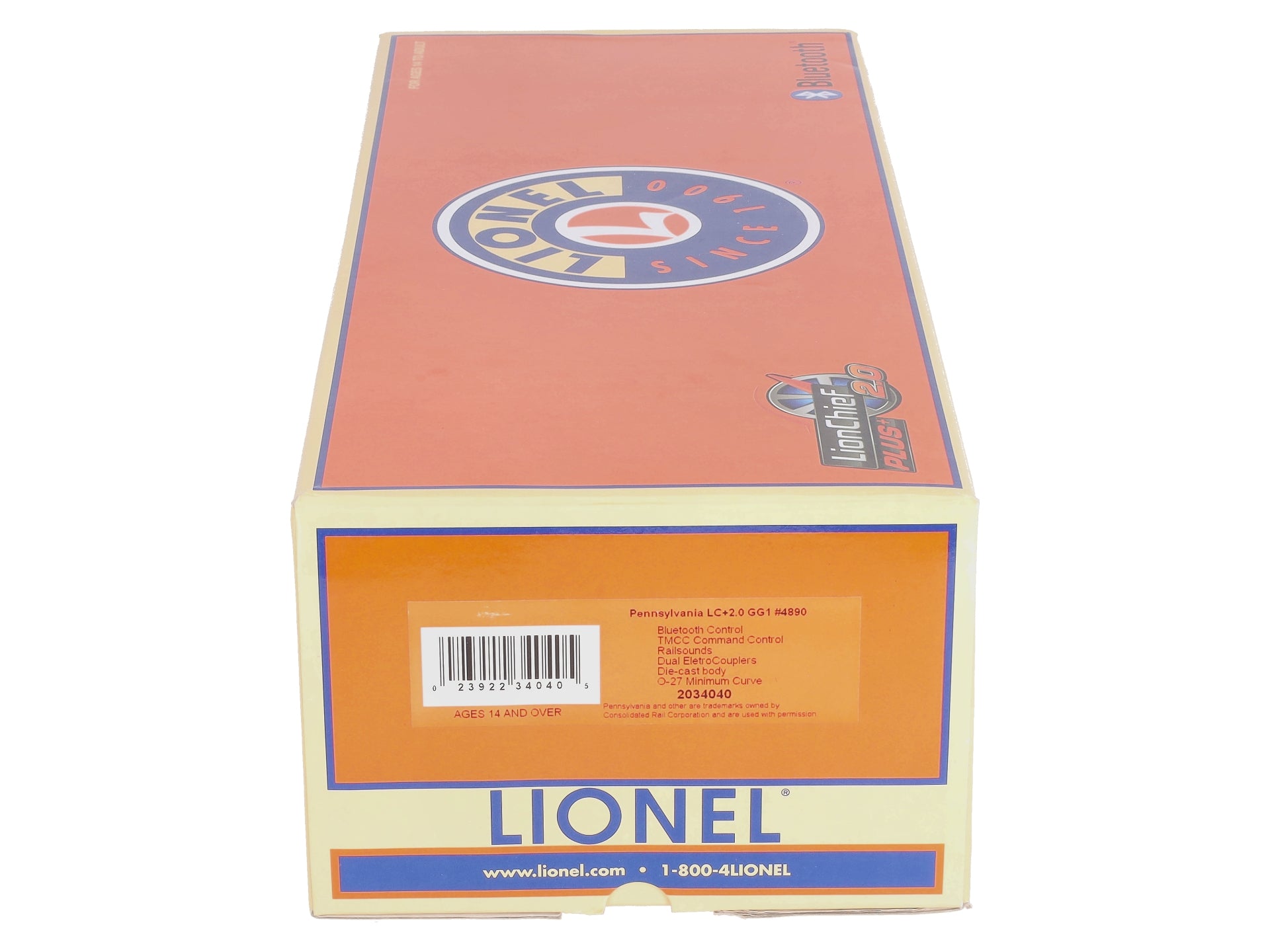 Lionel 2034040 Pennsylvania Lionchief Plus 2.0 GG-1 Electric Locomotive #4890