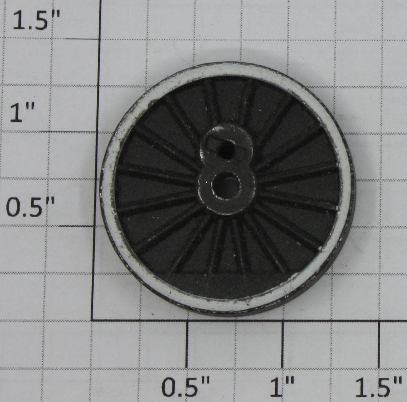 Lionel 8702-21 Non-Geared Center Wheel with White Tire