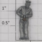 Lionel 3428-12 Silver Mailman Figure with Magnet
