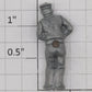 Lionel 3428-12 Silver Mailman Figure with Magnet