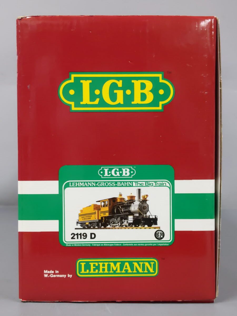 LGB 2119D G Scale Lake George and Boulder 2-6-0 Mogul Steam