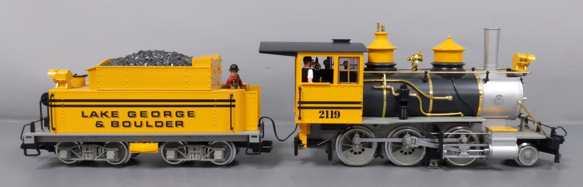 LGB 2119D G Scale Lake George and Boulder 2-6-0 Mogul Steam Locomotive & Tender LN/Box