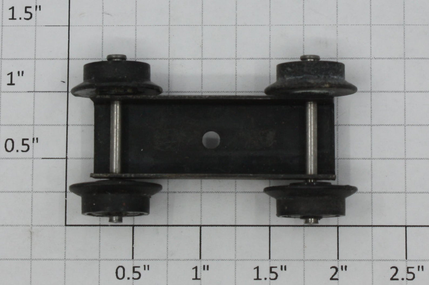 American Flyer XA10081 S Scale Front Truck with Black Wheels