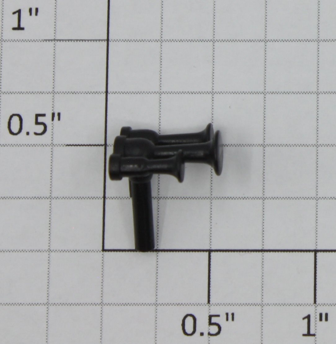 American Flyer PA11409 S Scale Black Plastic Ornamental Triple Horn