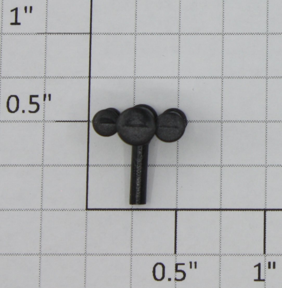 American Flyer PA11409 S Scale Black Plastic Ornamental Triple Horn