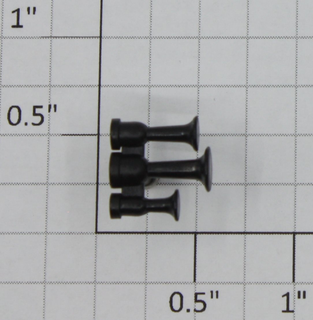 American Flyer PA11409 S Scale Black Plastic Ornamental Triple Horn