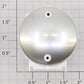 Lionel 17331-85 Chrome Milk Tank Half with Holes