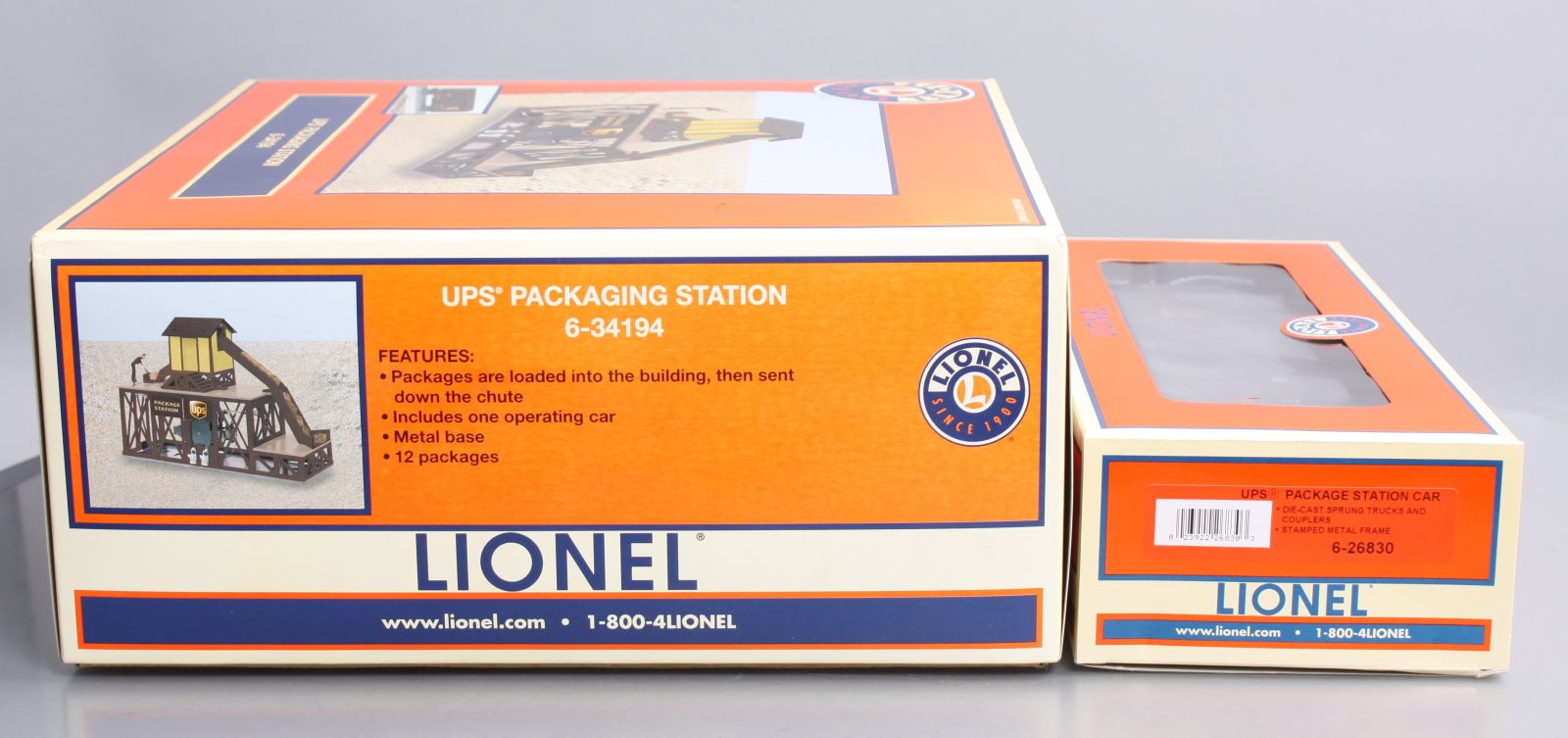 Lionel 6-34194 UPS Operating Packaging Station NIB