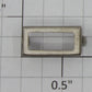 Lionel 385E-37 Nickel Boiler Front Number Plate Frame - Fits 385E, 392E, 1835