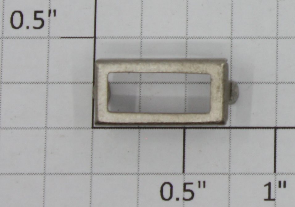 Lionel 385E-37 Nickel Boiler Front Number Plate Frame - Fits 385E, 392E, 1835
