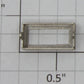 Lionel 385E-37 Nickel Boiler Front Number Plate Frame - Fits 385E, 392E, 1835