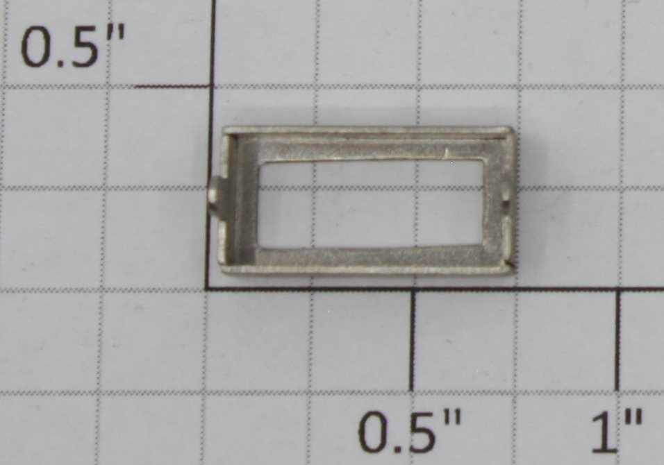Lionel 385E-37 Nickel Boiler Front Number Plate Frame - Fits 385E, 392E, 1835