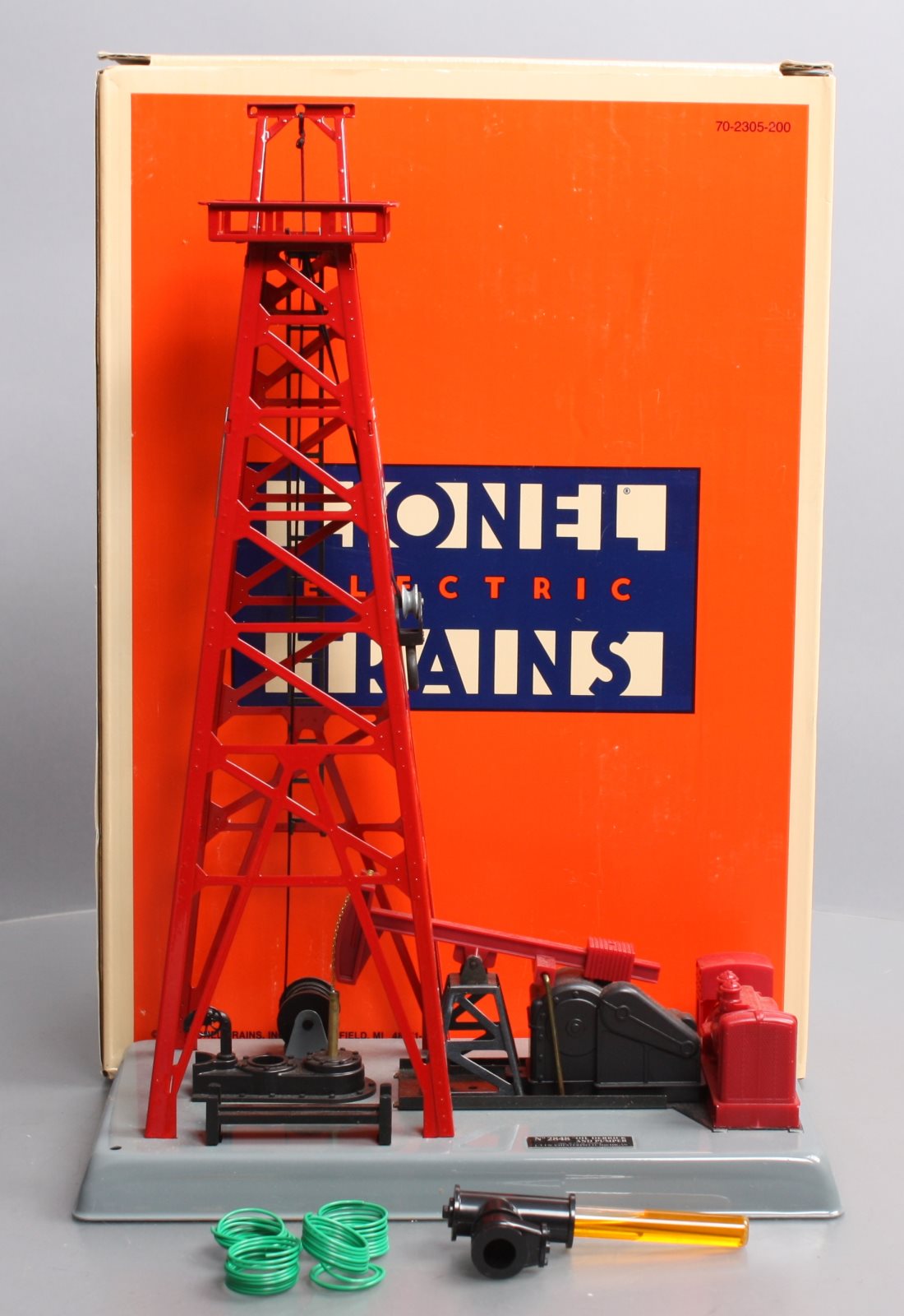Lionel 6-12848 O Gauge Red Operating Oil Derrick LN/Box