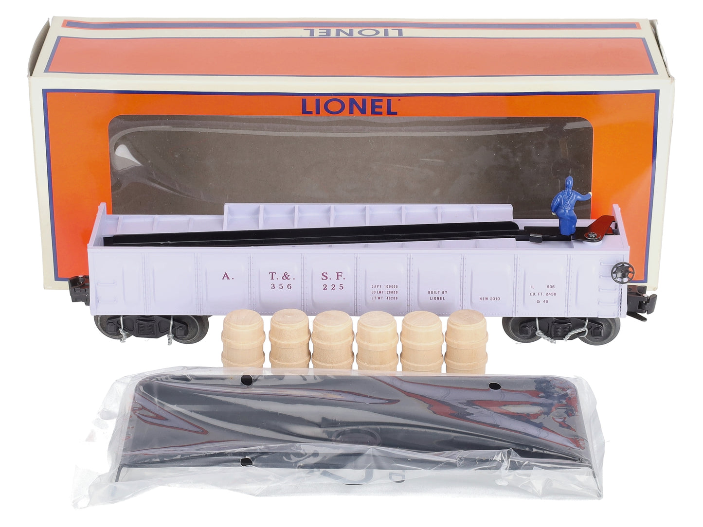 Lionel 6-37032 O Gauge Santa Fe Operating Barrel Car #3562