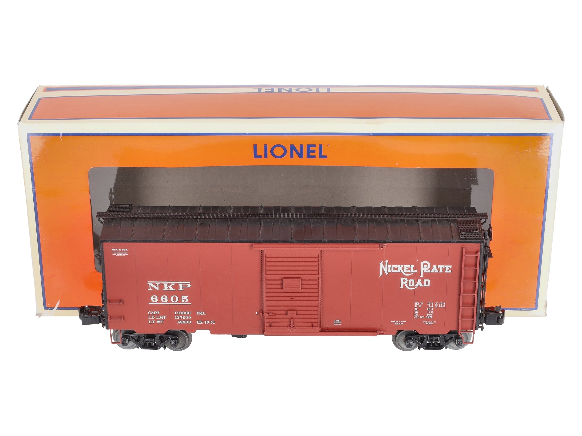 Lionel 6-17751 O Gauge Nickel Plate Road PS-1 Boxcar #6605 NIB