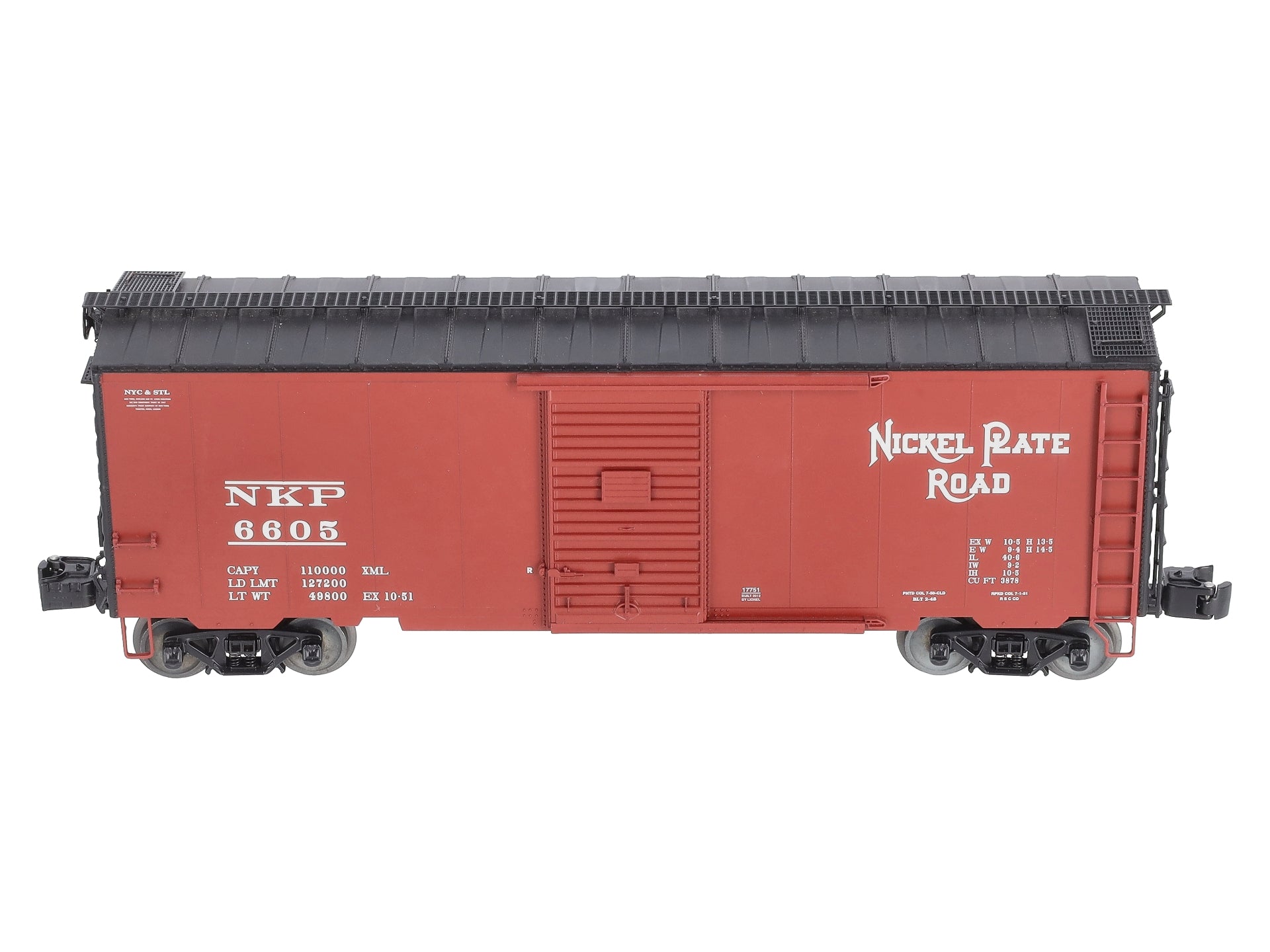 Lionel 6-17751 O Gauge Nickel Plate Road PS-1 Boxcar #6605 LN/Box