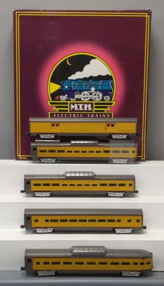 MTH 20-6506 O Gauge Union Pacific 70' Aluminum Passenger 5-Car Set LN/Box