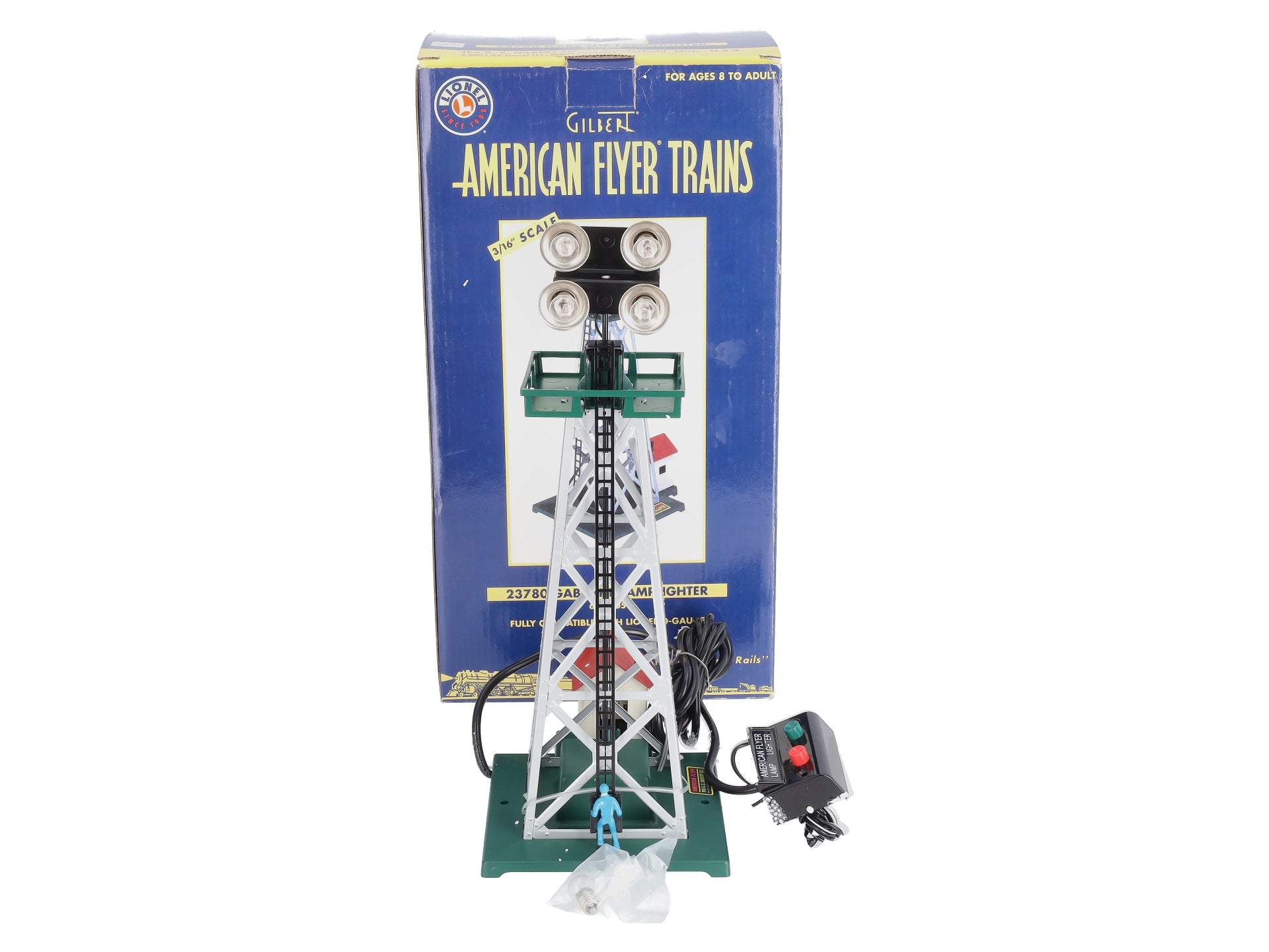 American Flyer 6-49805 S Scale Gabe the Lamplighter Tower LN/Box