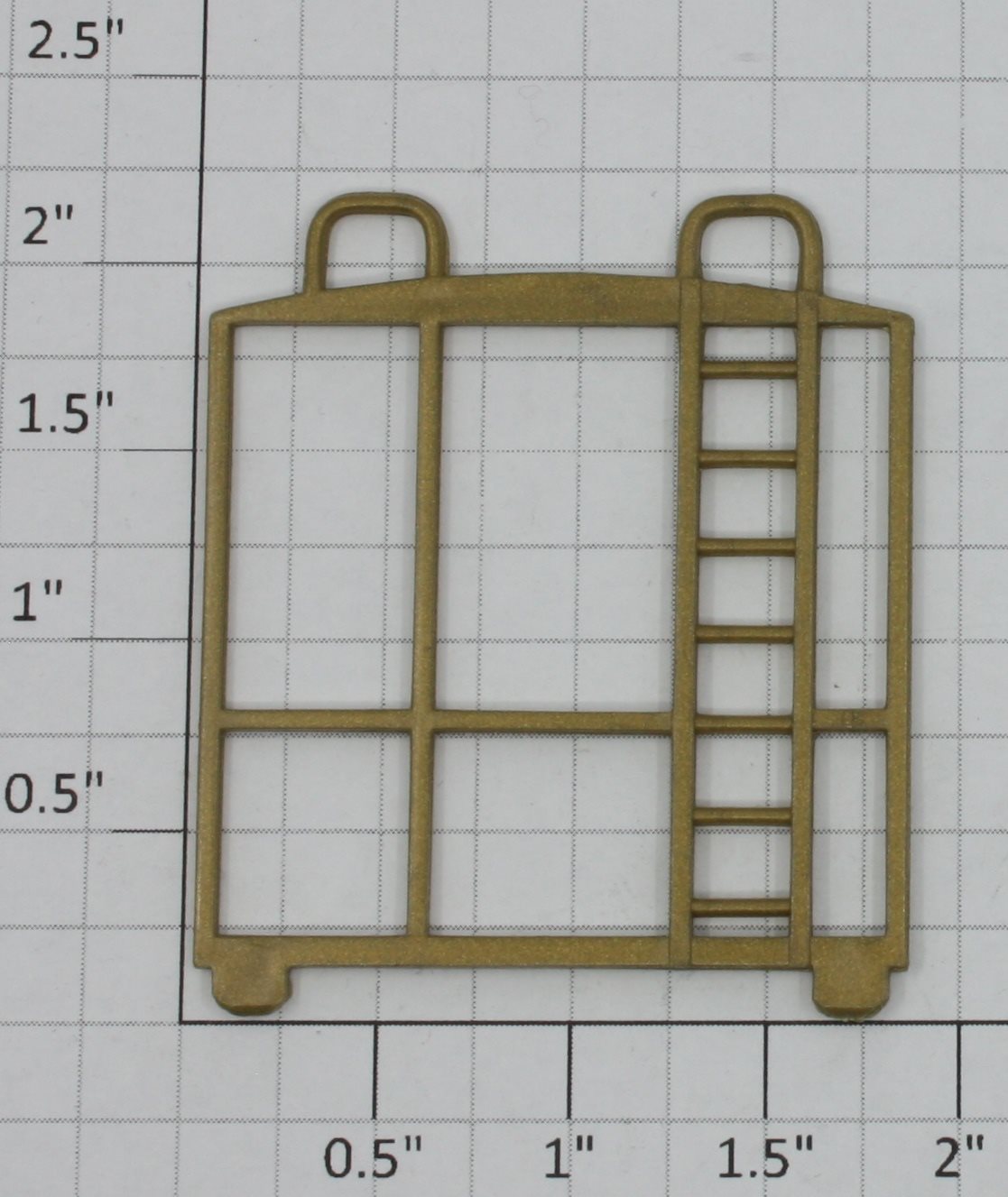 Lionel 16511-40 Pennsylvania Bobber Caboose Gold Plastic End Rail