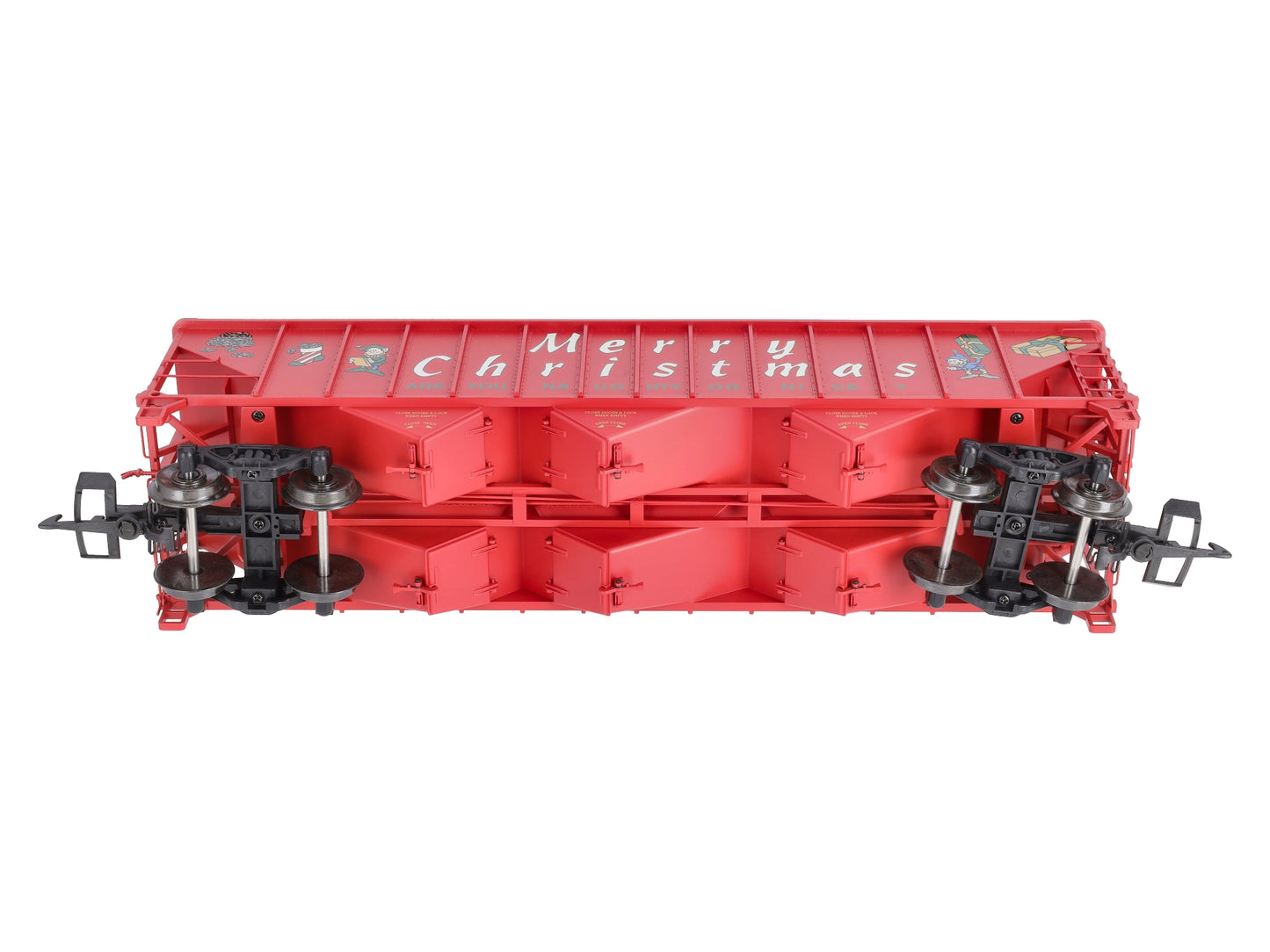 USA Trains 14025 G Christmas 70-Ton 3-Bay Coal Hopper with Coal Load