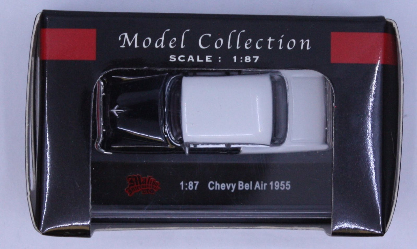 Malibu International 103 1:87 HO Scale Black/White 1955 Chevy Bel Air Coupe