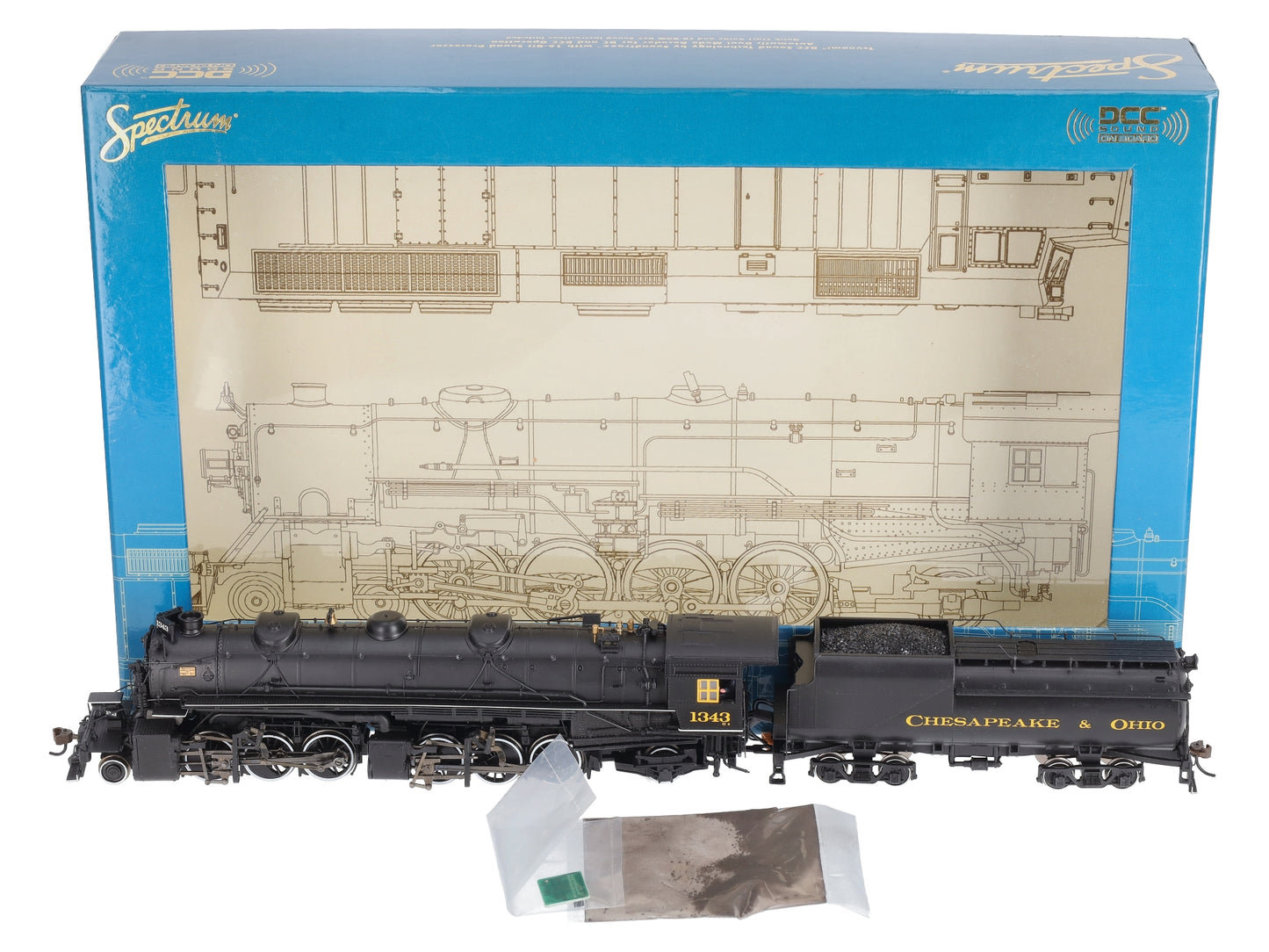 Bachmann 84812 C&O H-4 2-6-6-2 Steam Locomotive w/Sound #1343