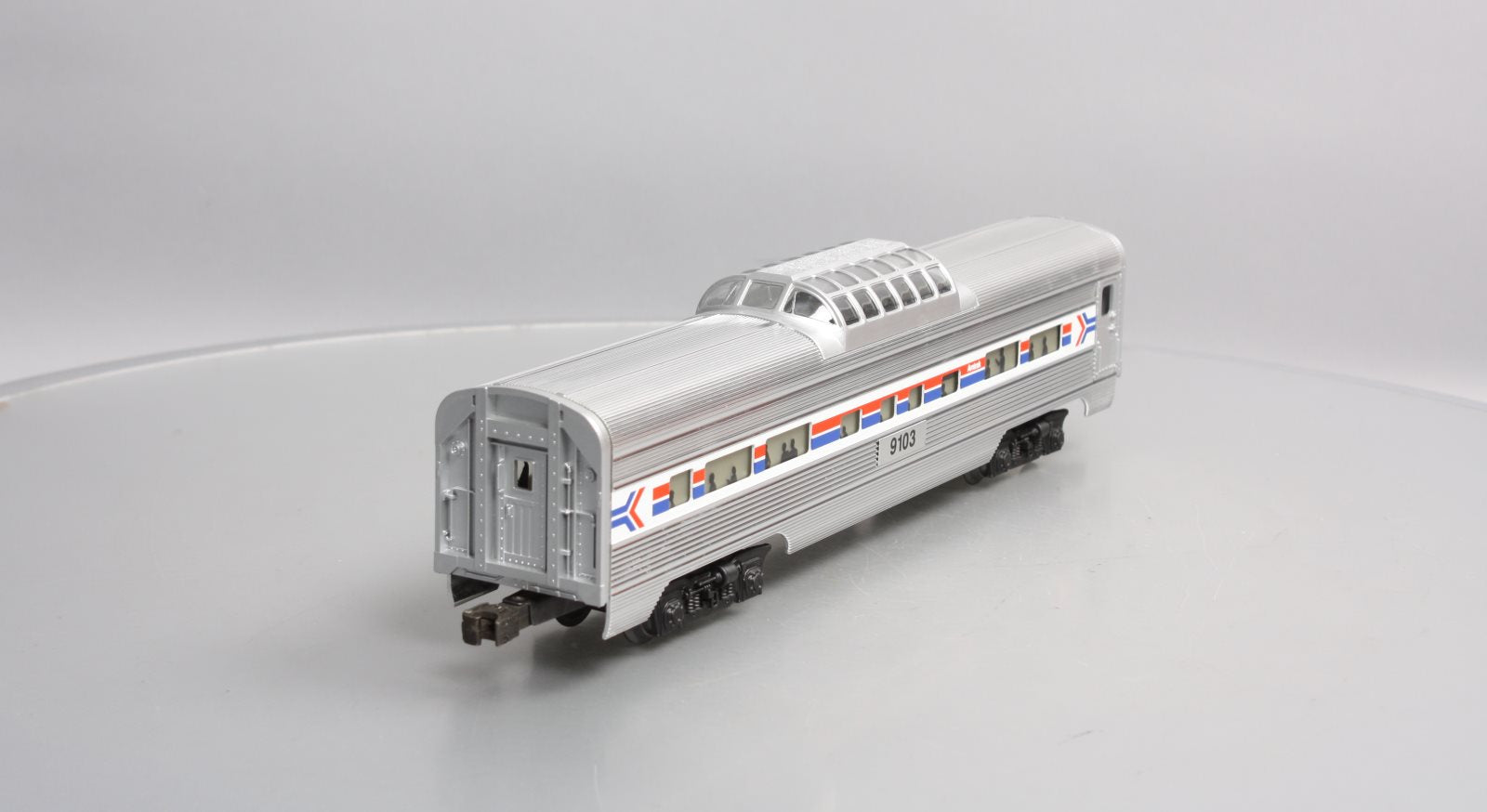 Lionel 6-19103 O Gauge Amtrak Aluminum Vista Dome Passenger Car #9103 LN/Box
