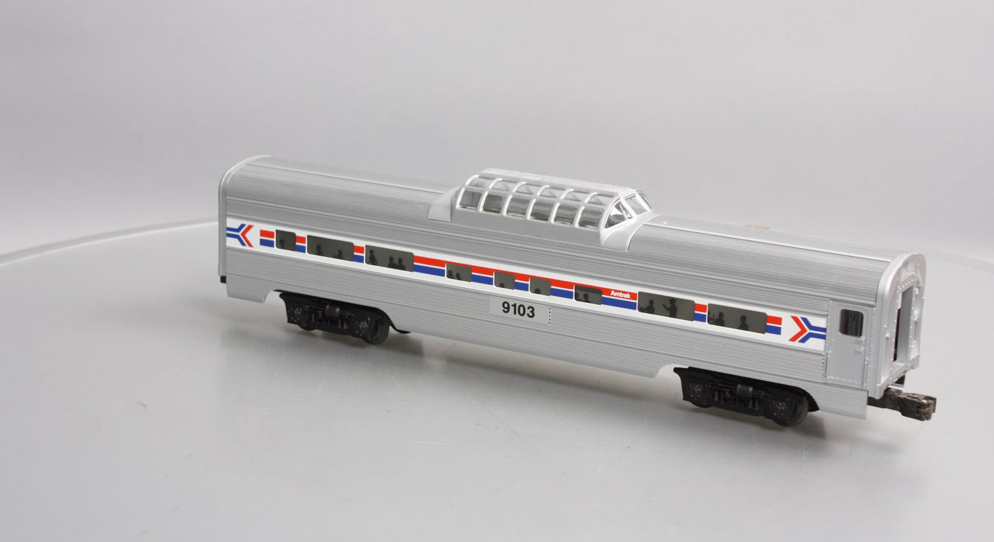 Lionel 6-19103 O Gauge Amtrak Aluminum Vista Dome Passenger Car #9103 LN/Box