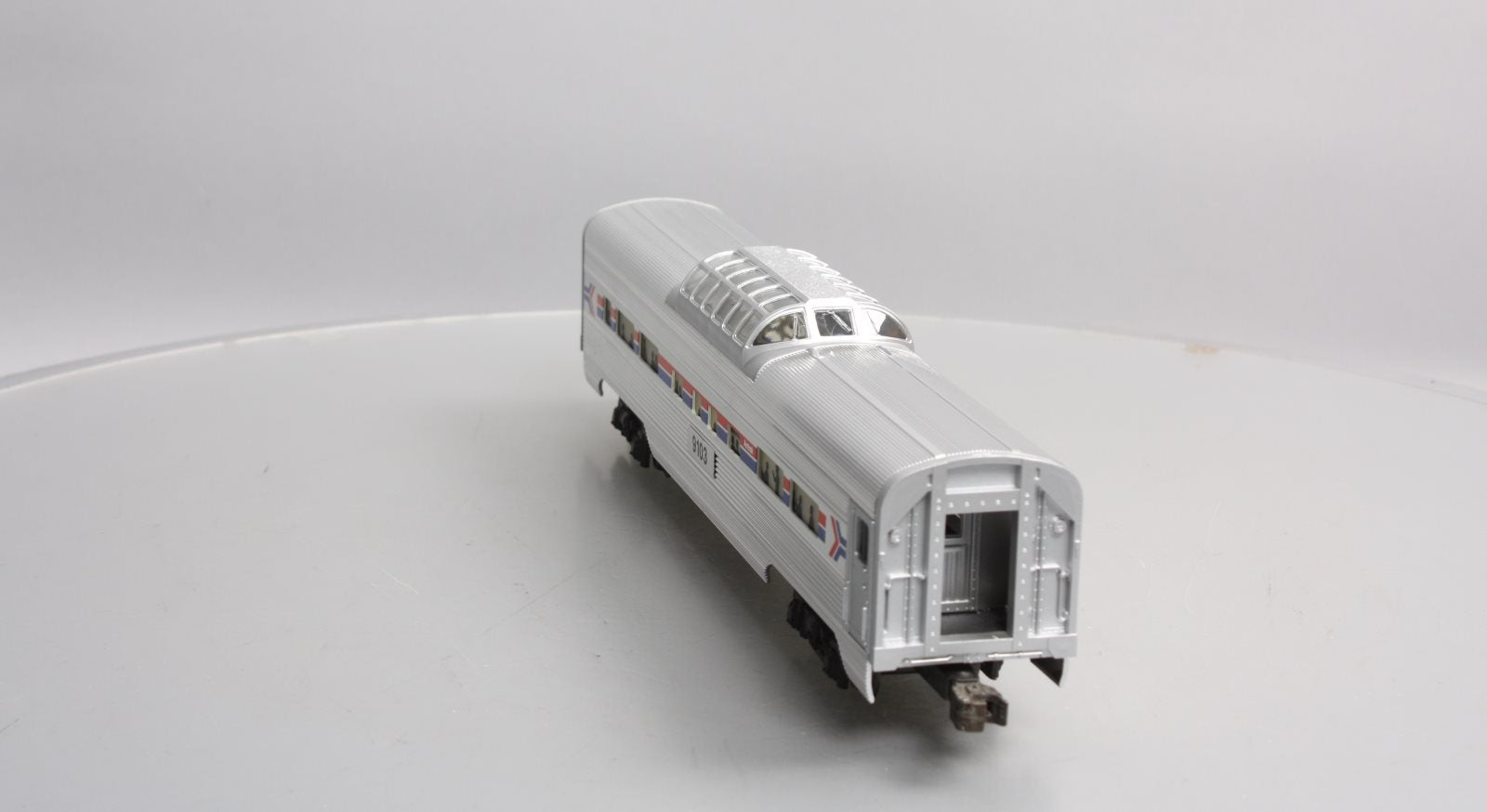 Lionel 6-19103 O Gauge Amtrak Aluminum Vista Dome Passenger Car #9103 LN/Box