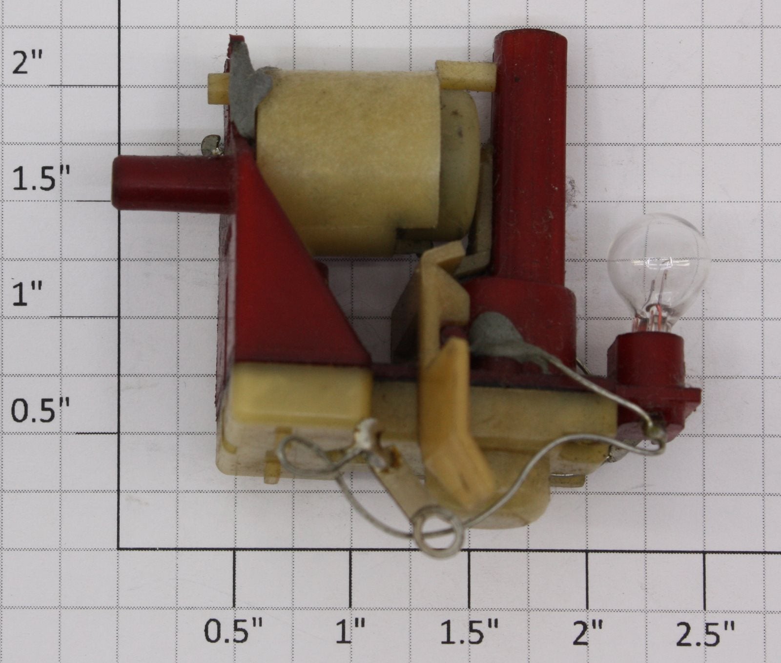 Lionel 236-54 Red Smoke Unit Assembly with Light Bulb