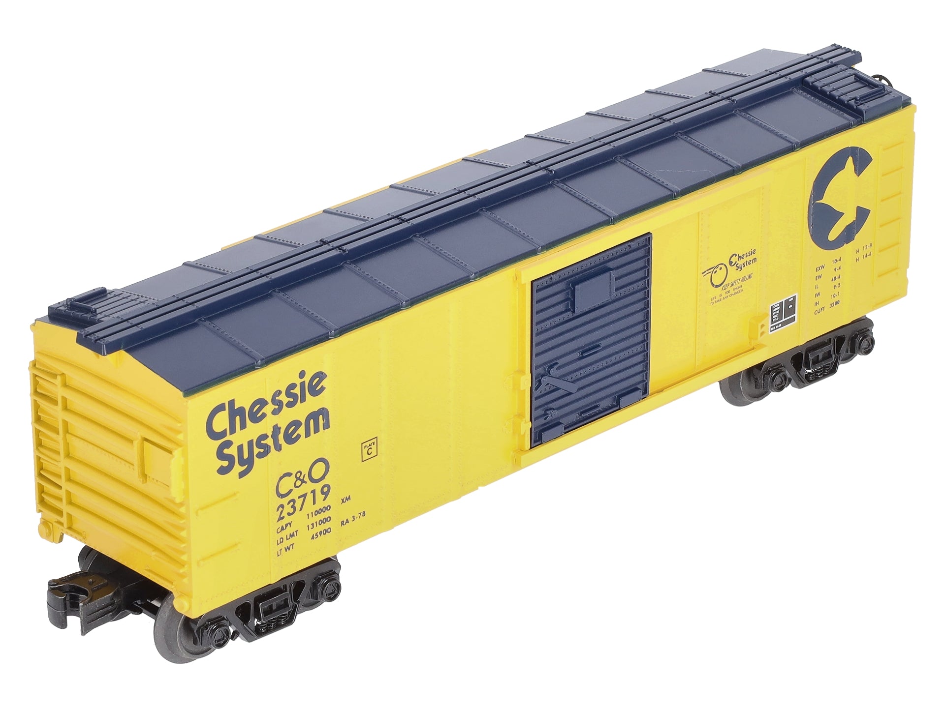MTH 30-74981 O Gauge Chessie Boxcar #23719