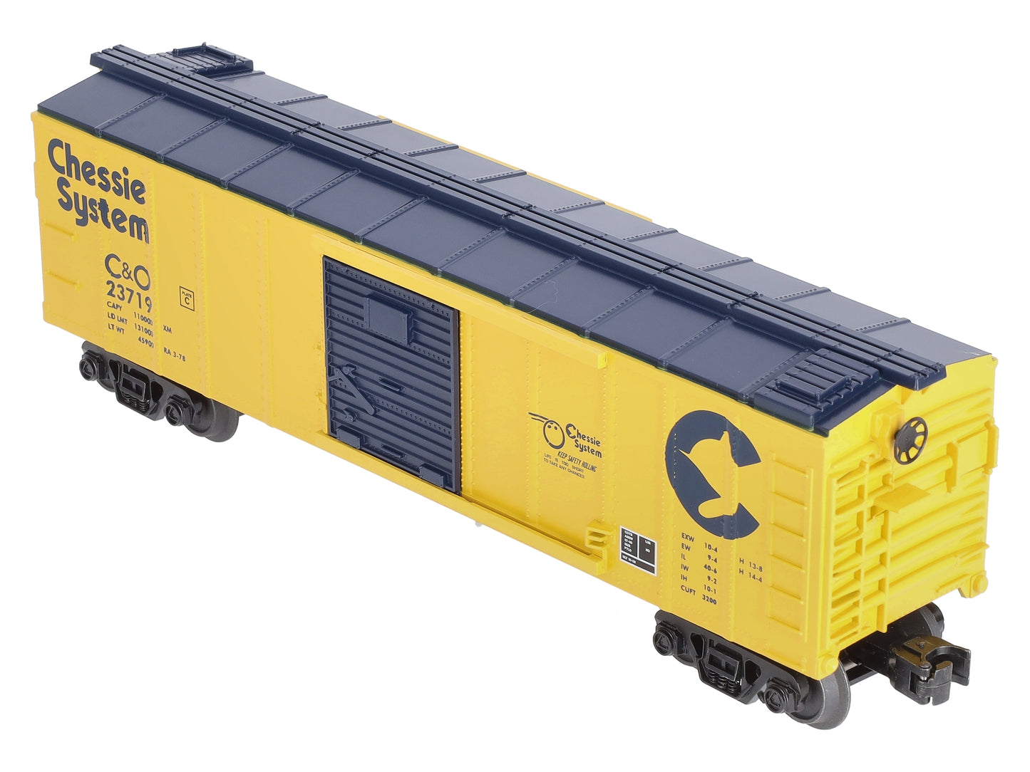MTH 30-74981 O Gauge Chessie Boxcar #23719