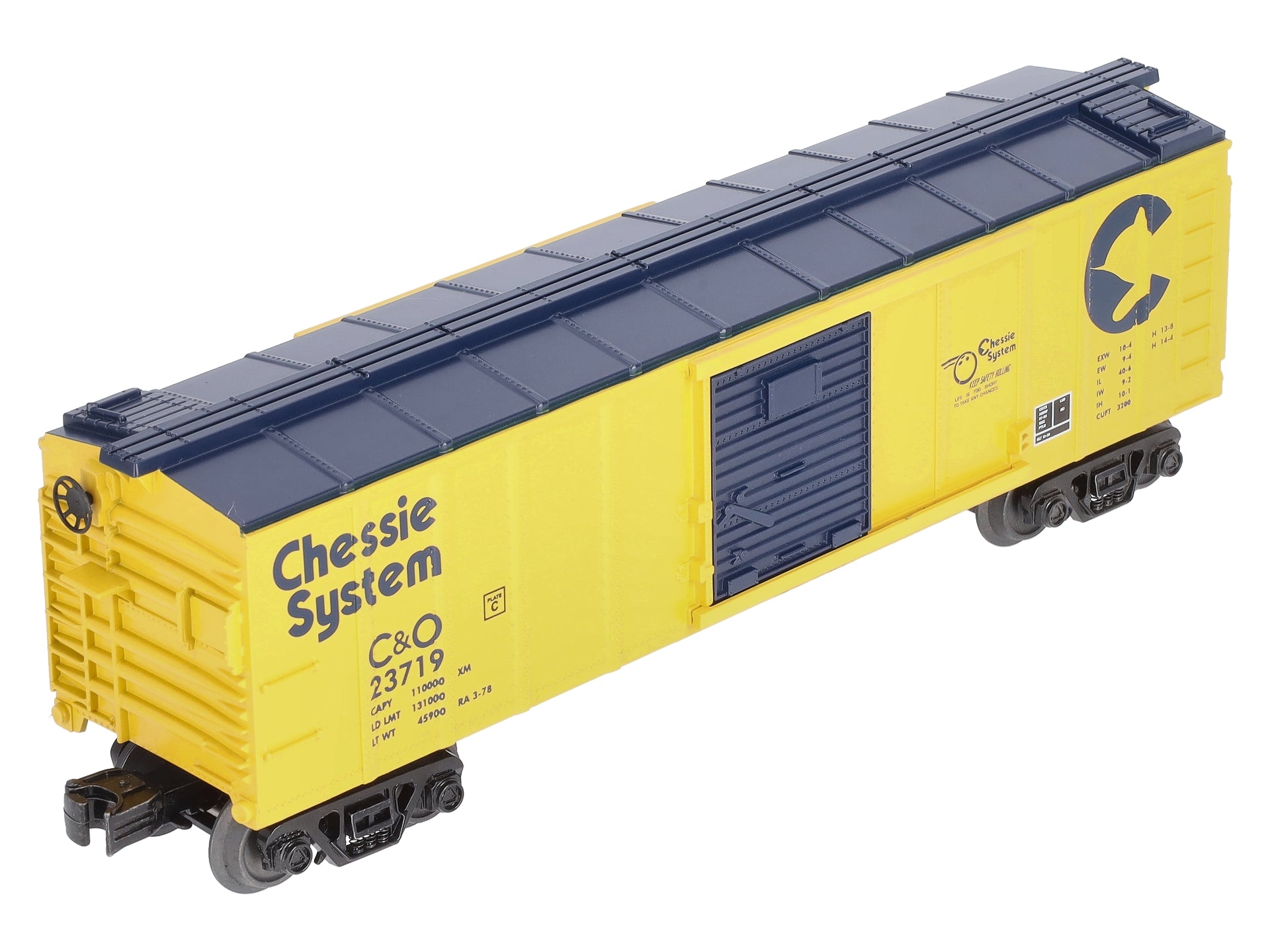 MTH 30-74981 O Gauge Chessie Boxcar #23719