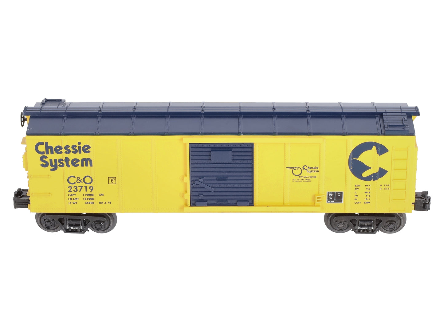 MTH 30-74981 O Gauge Chessie Boxcar #23719