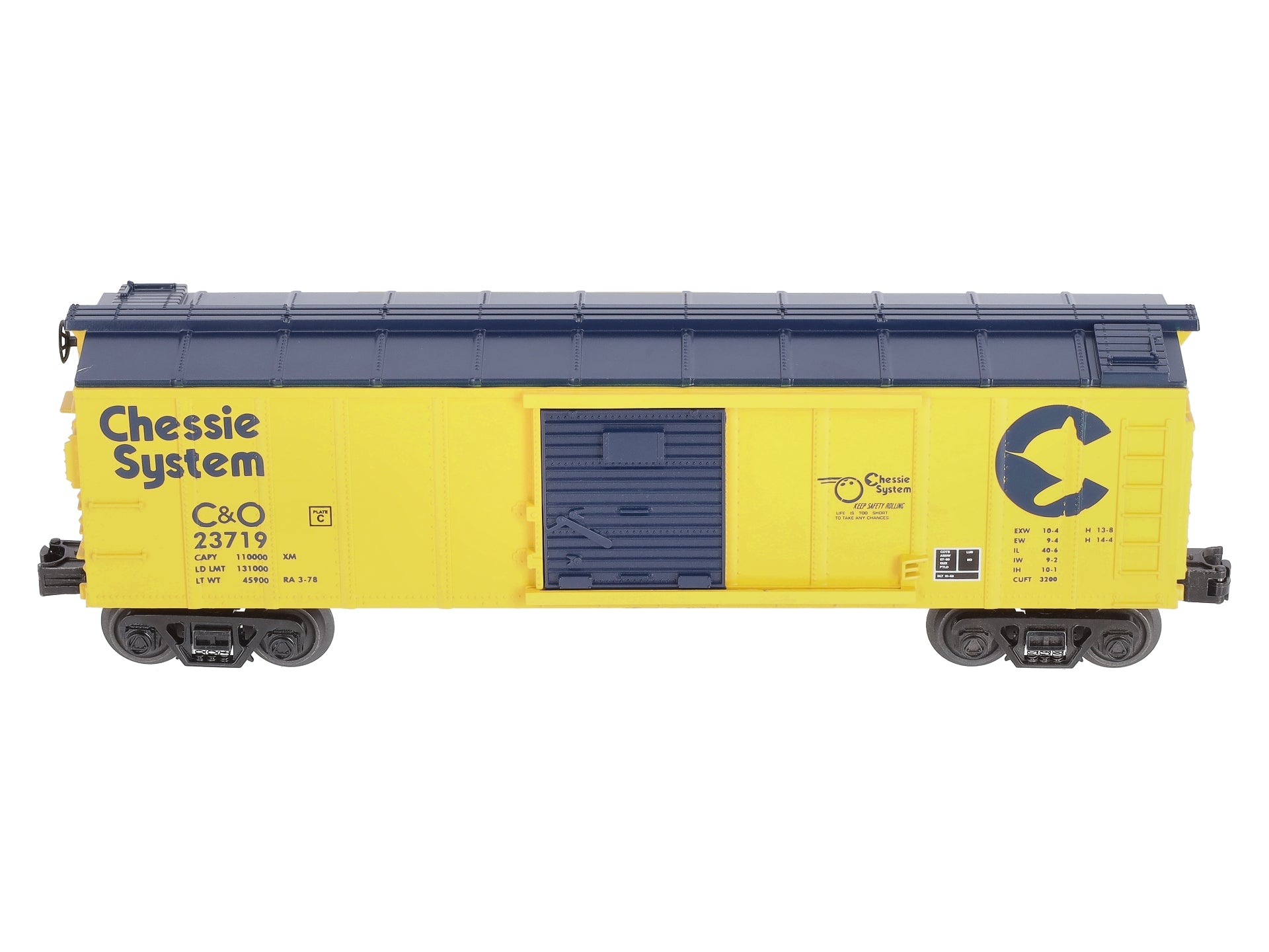 MTH 30-74981 O Gauge Chessie Boxcar #23719
