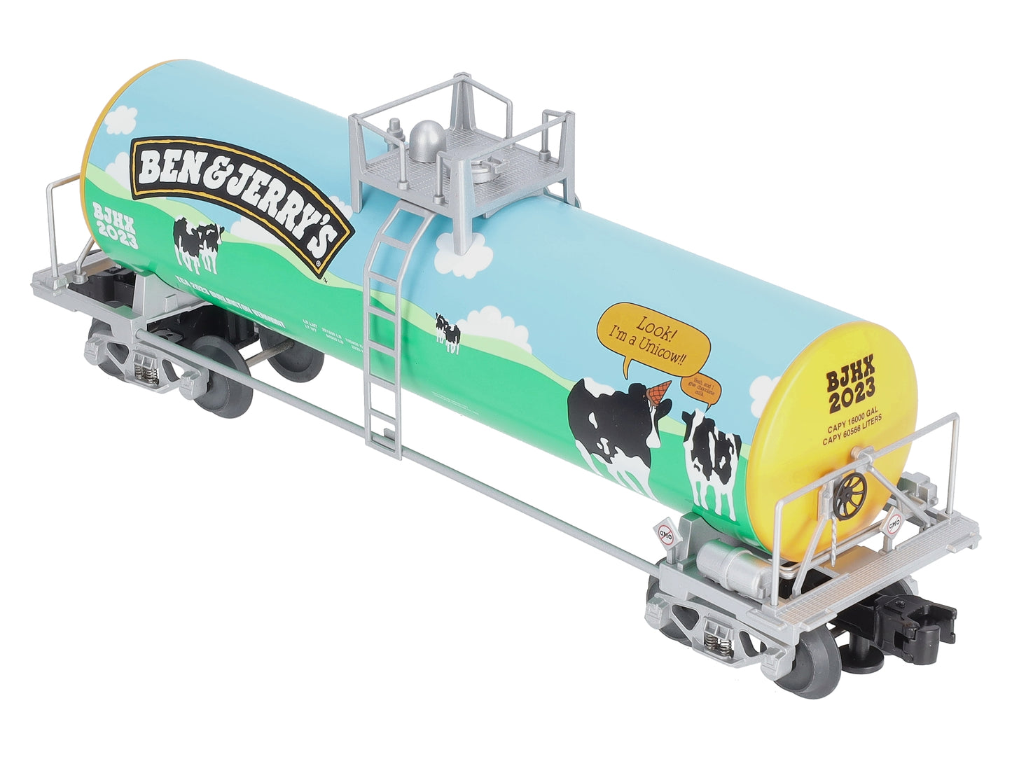 Lionel 2301022 O Gauge TCA Ben & Jerry's Unibody Tank Car #2023 LN/Box