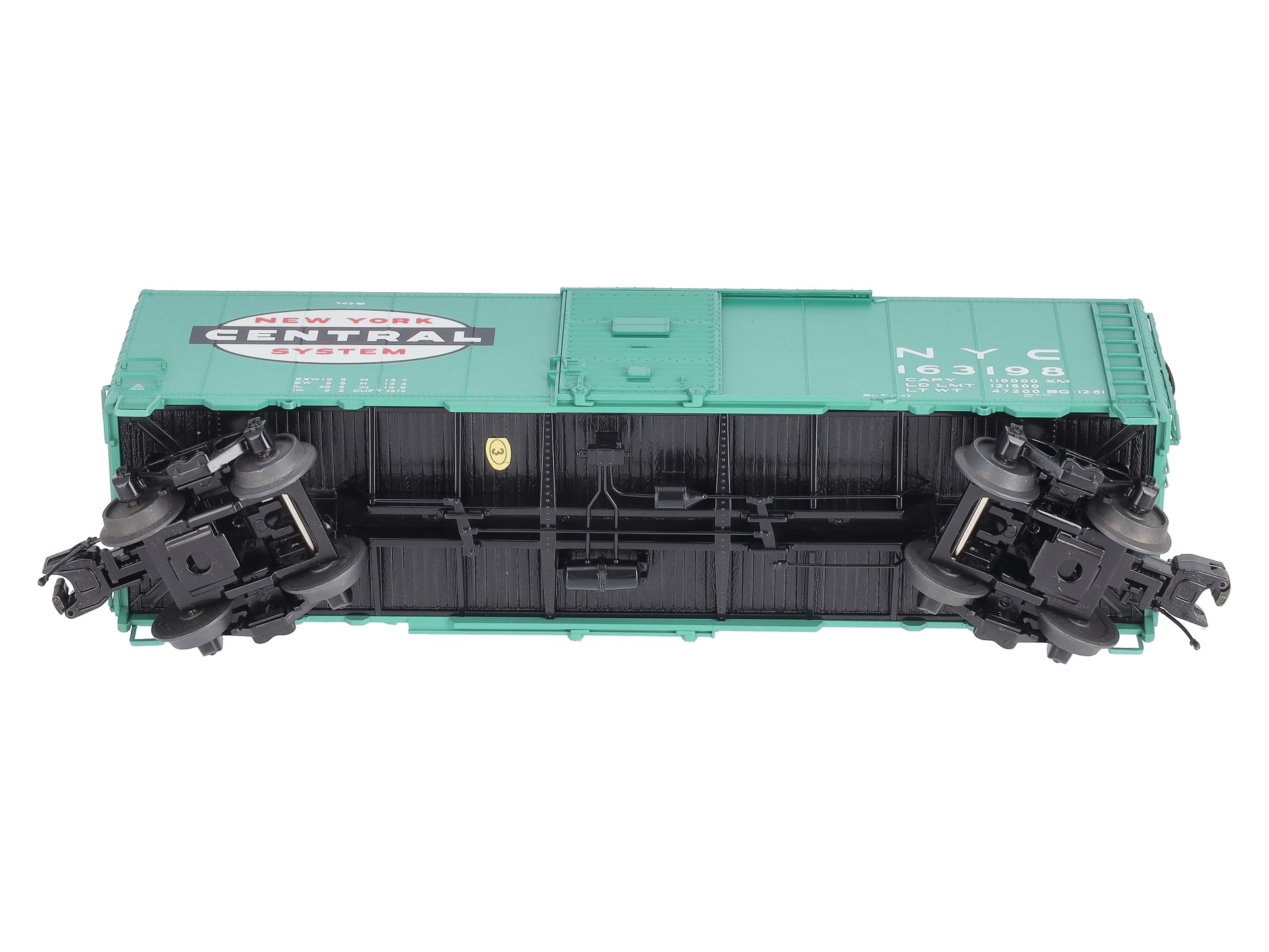 MTH 20-93469 O Gauge New York Central 40' AAR Box Car #163198 LN/Box