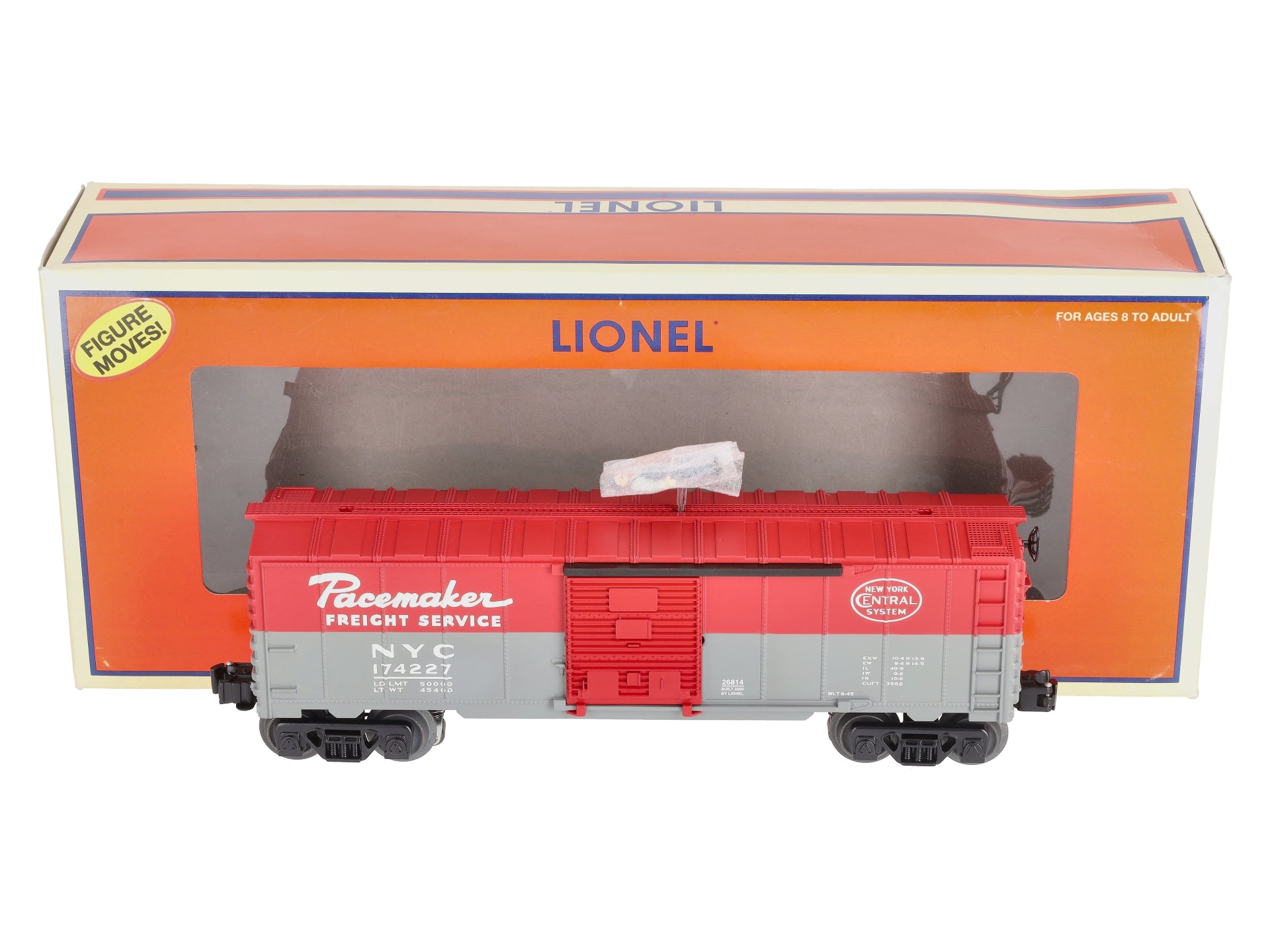 Lionel 6-26814 O Gauge New York Central Walking Brakeman Car #174227