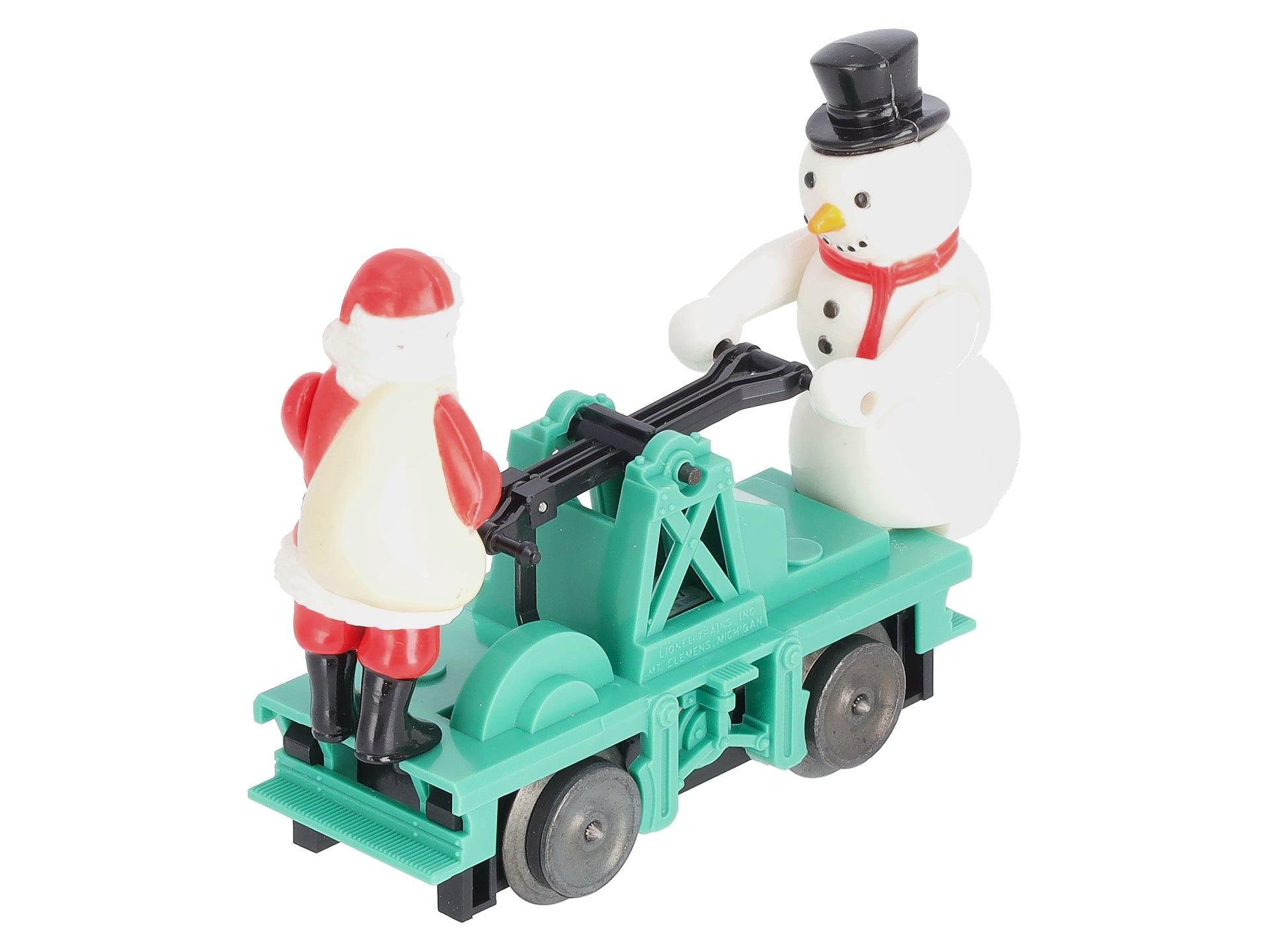 Lionel 6-18422 O Gauge Christmas Santa & Snowman Handcar LN/Box