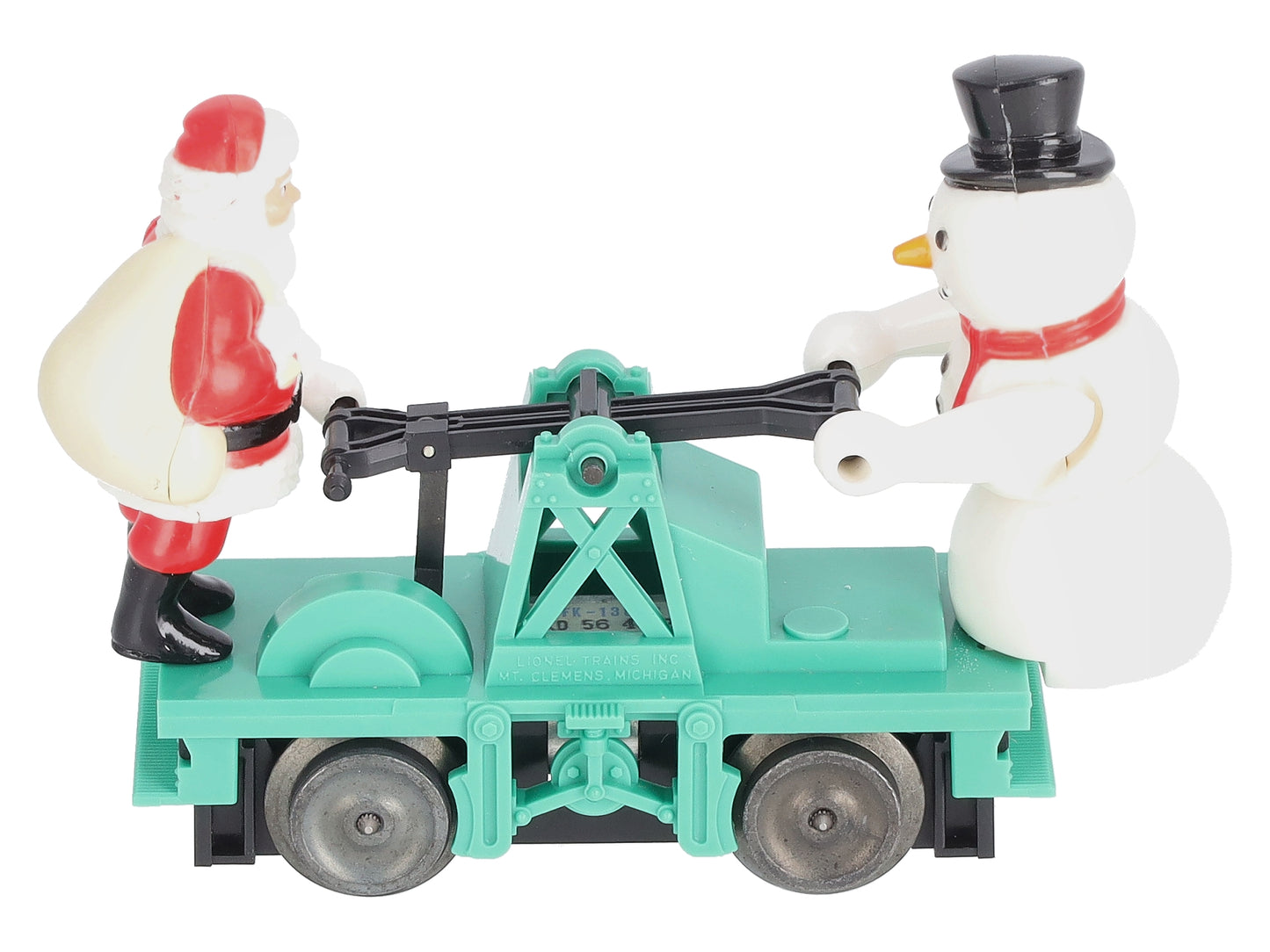 Lionel 6-18422 O Gauge Christmas Santa & Snowman Handcar LN/Box