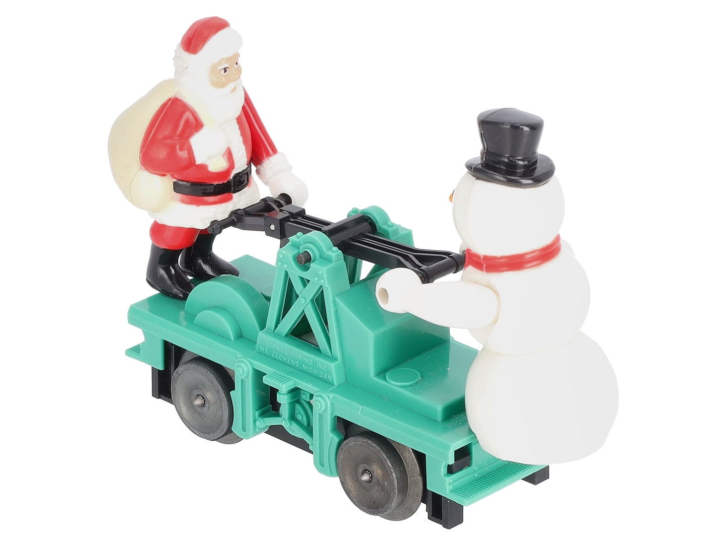 Lionel 6-18422 O Gauge Christmas Santa & Snowman Handcar LN/Box