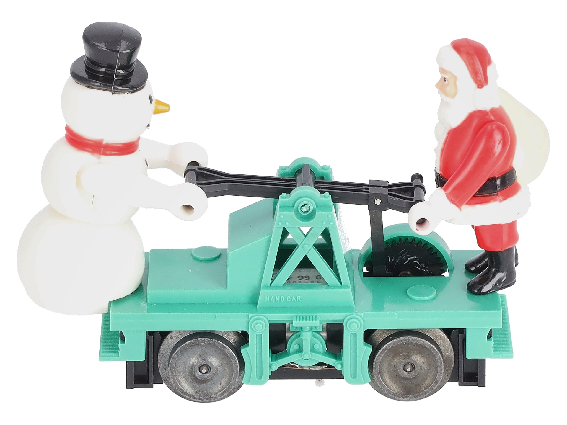 Lionel 6-18422 O Gauge Christmas Santa & Snowman Handcar LN/Box