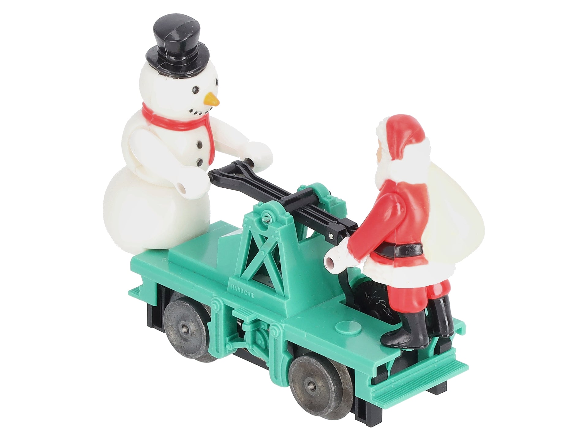 Lionel 6-18422 O Gauge Christmas Santa & Snowman Handcar LN/Box
