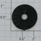 Lionel 8500-126 Black Plastic Wheel Spoke Insert with Boss