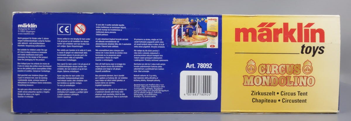 Marklin 78092 HO Scale Circus Mondolino Circus Tent Expansion Set