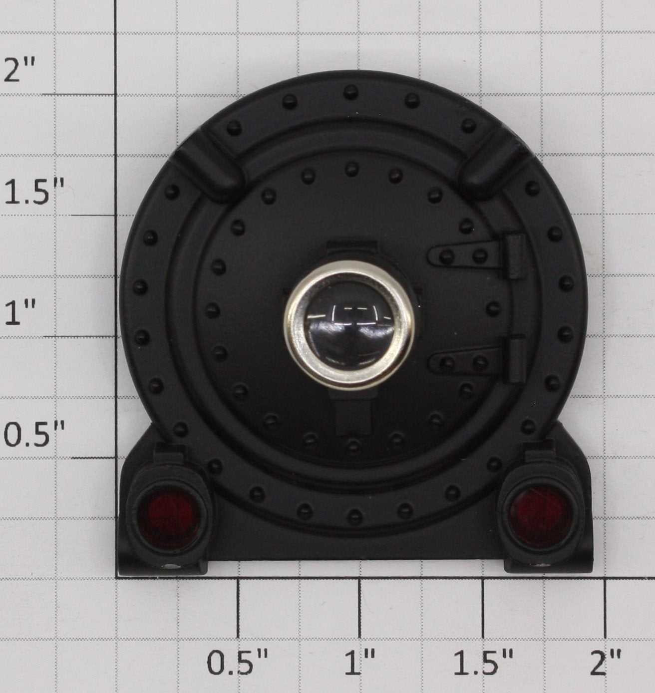 Lionel 11105-16 Black 261E Boiler Front with Nickel Rim Lenses