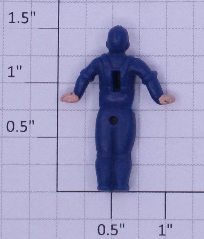 Lionel 50-83 Blue Rotating Crew Man Figure with Painted Face and Hands