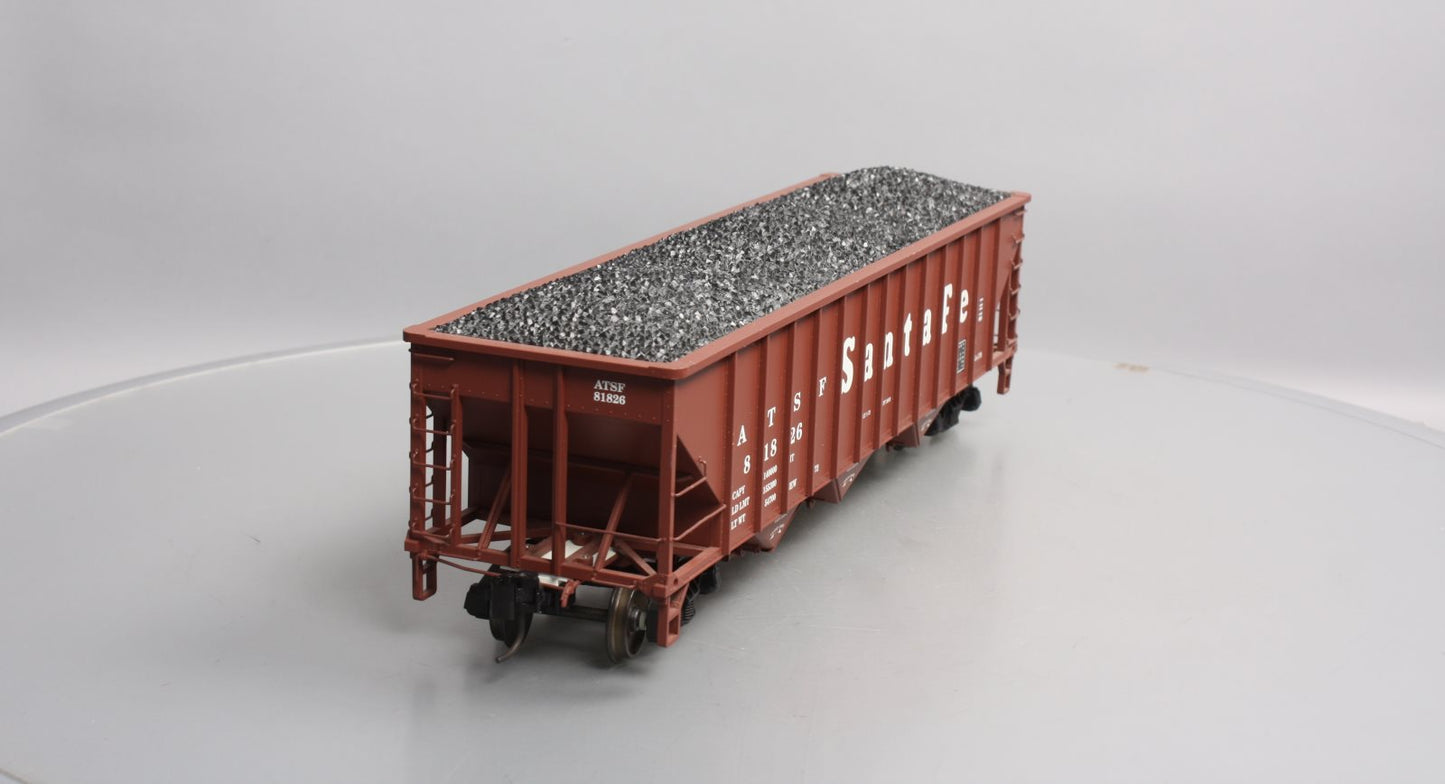 USA Trains R14002 G Santa Fe 70 Ton 3 Bay Coal Hoppers (Mineral Brown)